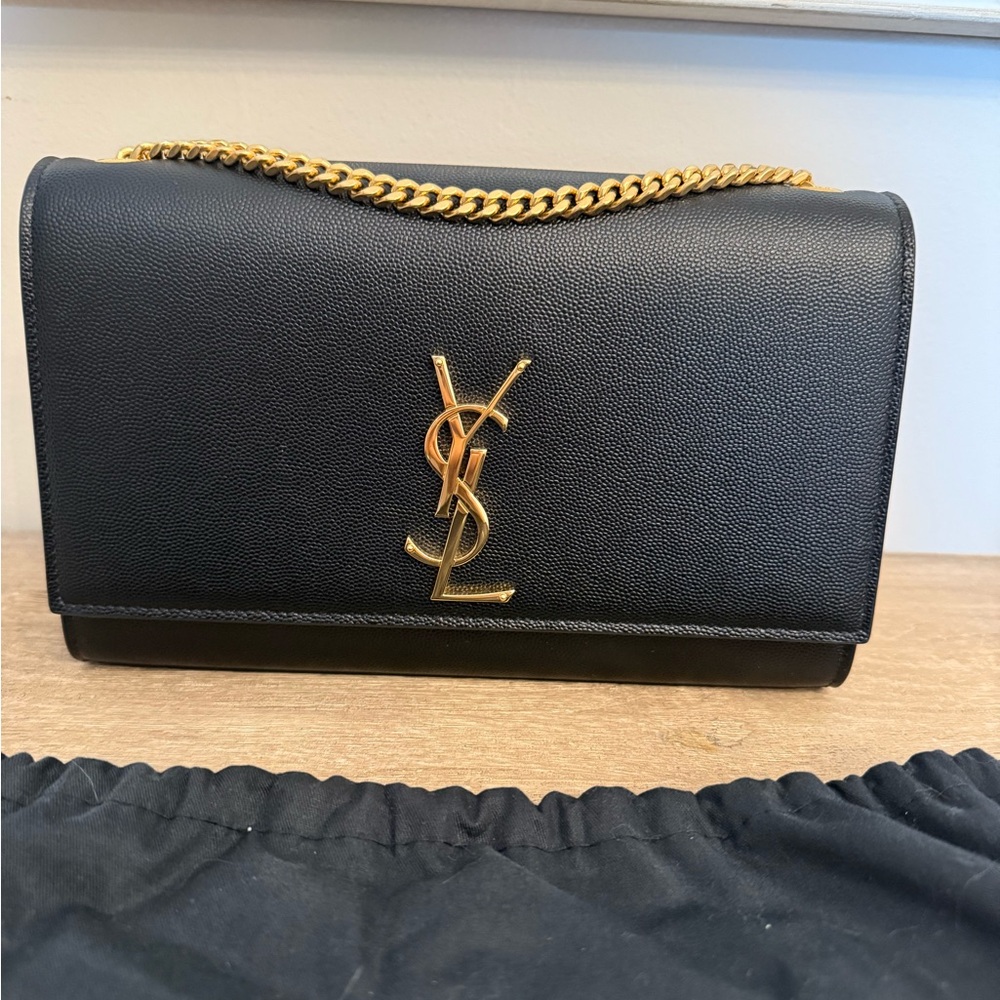 Yves Saint Laurent Black Kate Crossbody Bag